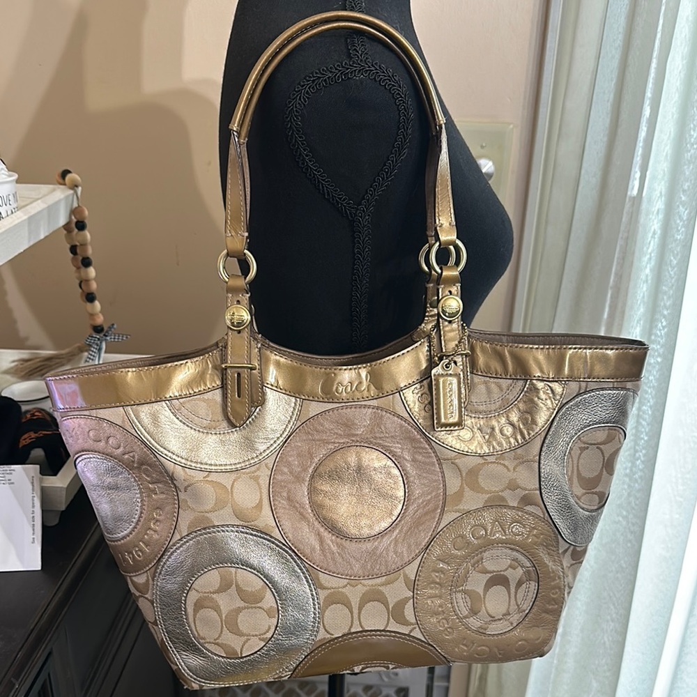 Coach Patchwork Carly Shoulder Bag - image 1